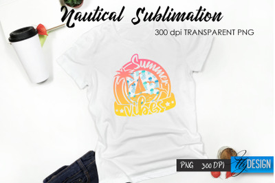 Nautical T-Shirt Sublimation Design v.31