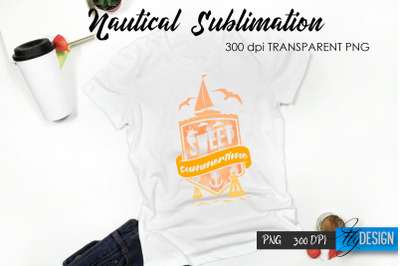 Nautical T-Shirt Sublimation Design v.33