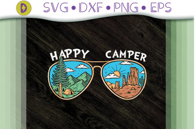 Camping Funny Design Happy Camper