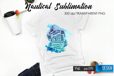 Nautical T-Shirt Sublimation Design v.37