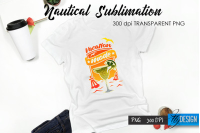 Nautical T-Shirt Sublimation Design v.38