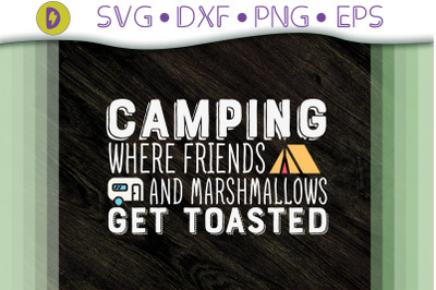 Camping With Marshallows Get Toasted