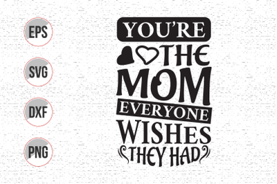 Mothers day typographic slogan design vector.
