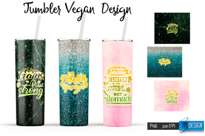 Vegan 20 Oz Tumbler Sublimation v.10