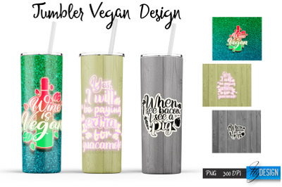 Vegan 20 Oz Tumbler Sublimation v.13