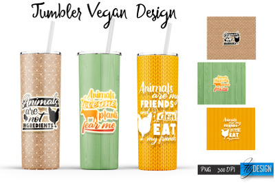 Vegan 20 Oz Tumbler Sublimation v.15