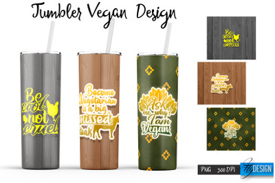 Vegan 20 Oz Tumbler Sublimation v.16