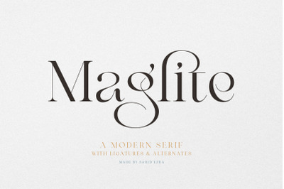 Maglite - Modern Ligature Serif