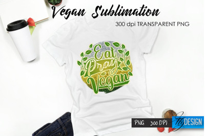 Vegan T-Shirt Sublimation. Healthy Food T-Shirt Design v.12