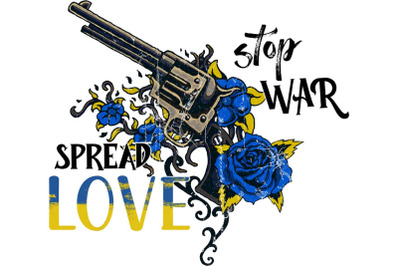 Stop War Spear Love Sublimation