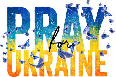 Pray For Ukraine Sublimation