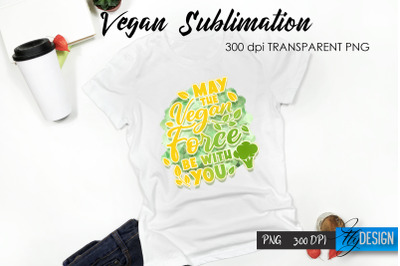 Vegan T-Shirt Sublimation. Healthy Food T-Shirt Design v.23