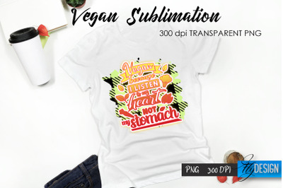 Vegan T-Shirt Sublimation. Healthy Food T-Shirt Design v.35