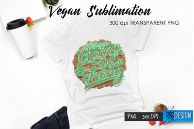 Vegan T-Shirt Sublimation. Healthy Food T-Shirt Design v.36