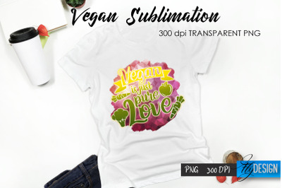 Vegan T-Shirt Sublimation. Healthy Food T-Shirt Design v.38