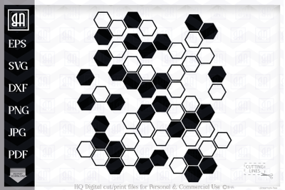 Hexagon SVG, Honeycomb Art, Geometric SVG