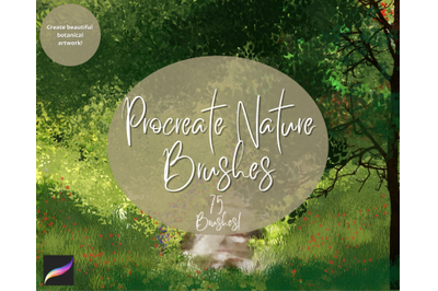 Procreate Nature Brushes X 75