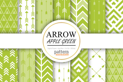 Arrow Apple Green Digital Paper - BV030A