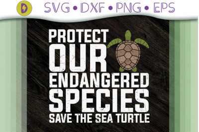 Earth Day Save The Sea Turtle Gift