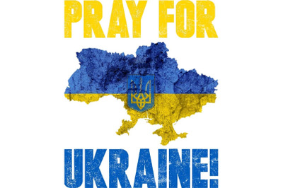 Pray For Ukraine Land Sublimation