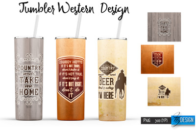 Western 20 Oz Tumbler Sublimation v.3