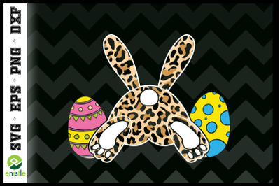 Leopard Bunny Tail Funny Easter Day