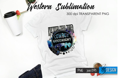 Western T-Shirt Sublimation. Cowboy T-Shirt Design v.1