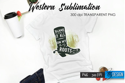 Western T-Shirt Sublimation. Cowboy T-Shirt Design v.2