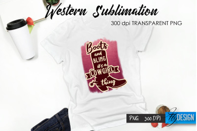 Western T-Shirt Sublimation. Cowboy T-Shirt Design v.3