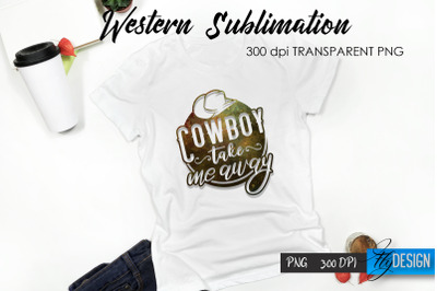 Western T-Shirt Sublimation. Cowboy T-Shirt Design v.9