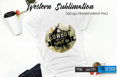 Western T-Shirt Sublimation. Cowboy T-Shirt Design v.10