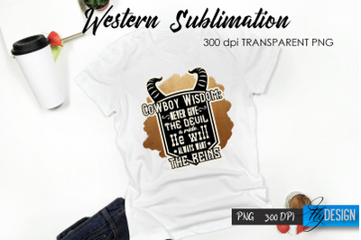 Western T-Shirt Sublimation. Cowboy T-Shirt Design v.11