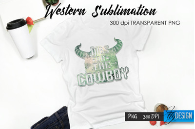 Western T-Shirt Sublimation. Cowboy T-Shirt Design v.13