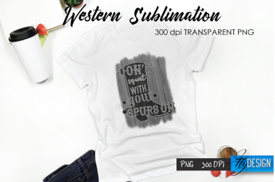 Western T-Shirt Sublimation. Cowboy T-Shirt Design v.14