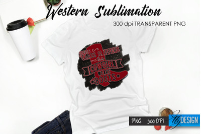 Western T-Shirt Sublimation. Cowboy T-Shirt Design v.16