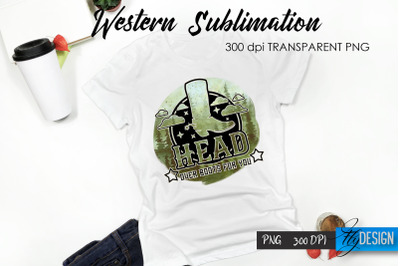 Western T-Shirt Sublimation. Cowboy T-Shirt Design v.18