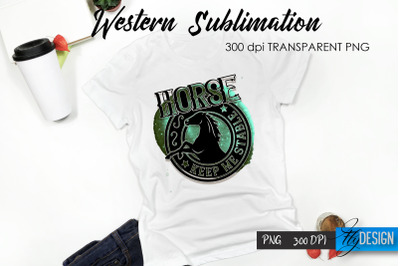 Western T-Shirt Sublimation. Cowboy T-Shirt Design v.21