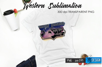 Western T-Shirt Sublimation. Cowboy T-Shirt Design v.22