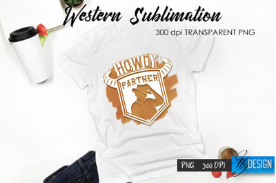 Western T-Shirt Sublimation. Cowboy T-Shirt Design v.23