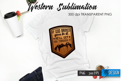 Western T-Shirt Sublimation. Cowboy T-Shirt Design v.25