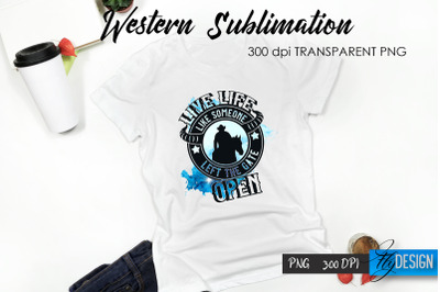 Western T-Shirt Sublimation. Cowboy T-Shirt Design v.30