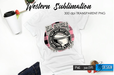 Western T-Shirt Sublimation. Cowboy T-Shirt Design v.37