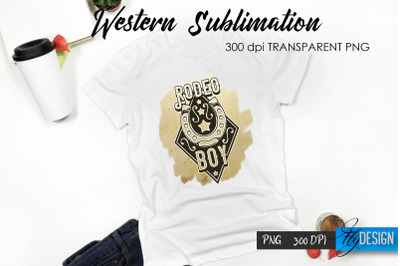 Western T-Shirt Sublimation. Cowboy T-Shirt Design v.38