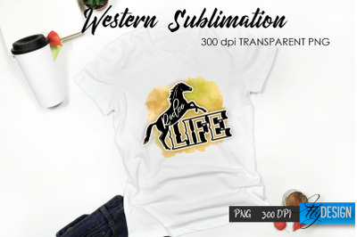 Western T-Shirt Sublimation. Cowboy T-Shirt Design v.40