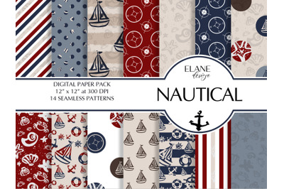 Nautical Digital Paper Pack