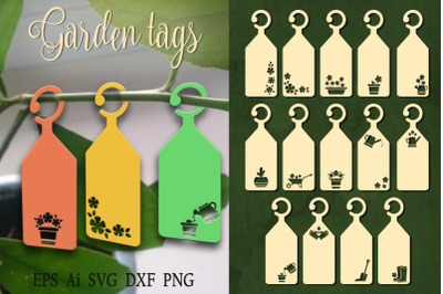 Garden tag set. SVG. Files to cut