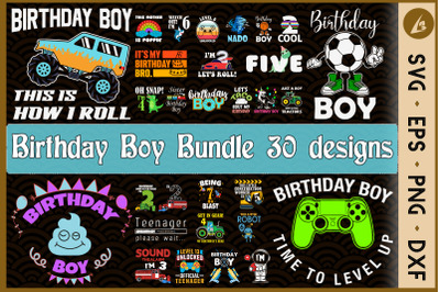 Birthday Boy Bundle SVG 30 designs