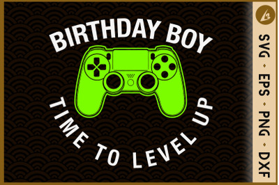 Birthday Boy Time to Level Up Video Game