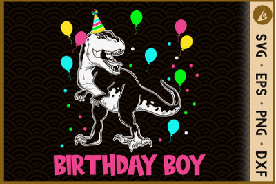 Kids 5 Year Old 5th Birthday Boy T Rex