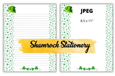 Shamrock St. Patrick&#039;s Stationery